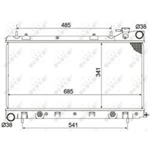 NRF 53095 Mootori radiaator sobib: SUBARU IMPREZA 1.6 12.96 12.00