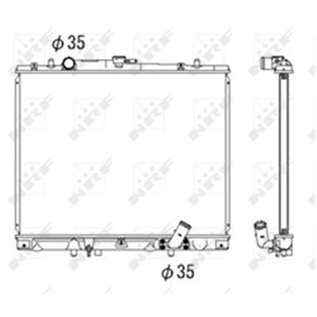 53285 Radiator, engine cooling NRF