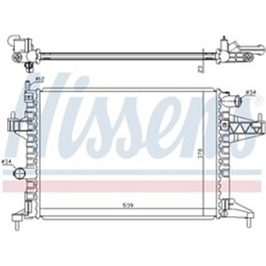 NISSENS 63008 - Engine radiator  Manual   - Top1autovaruosad