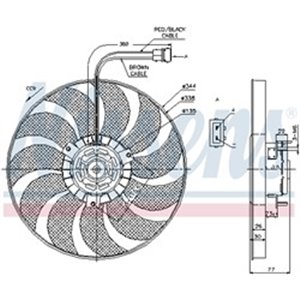 NIS 85676 radiaatori ventilaator VW TRANSPORTER IV 1.9D 2.8 07.90 04.03