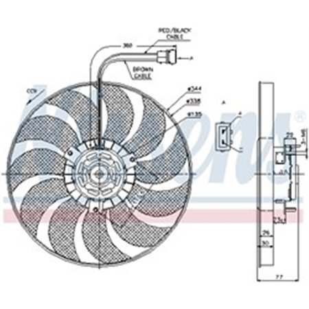 85676 Ventilaator,mootorijahutus NISSENS