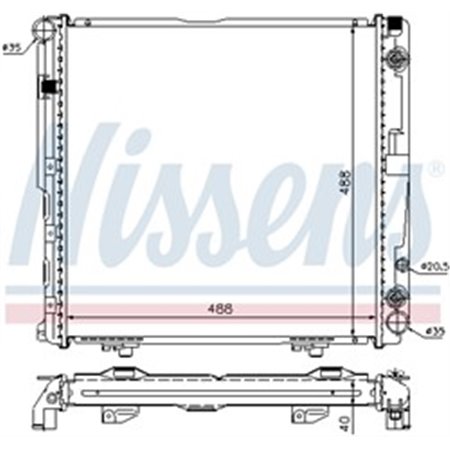 62763A Kylare, motorkylning NISSENS