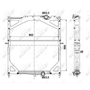 529702 Radiaator,mootorijahutus NRF - Top1autovaruosad