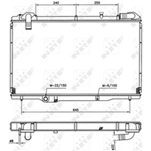 NRF 54750 Mootori radiaator sobib: RENAULT ESPACE III 2.2D 11.96 10.00