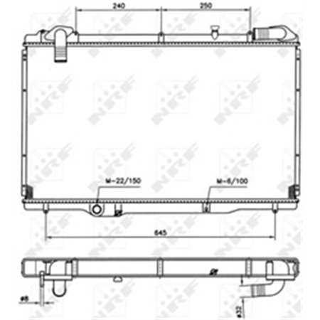 54750 Radiaator,mootorijahutus NRF