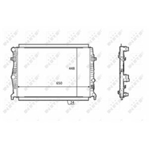 NRF 58398 Mootori radiaator sobib: AUDI A3 SEAT LEON, LEON SC, LEON ST SK