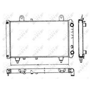 NRF 58749 Mootori radiaator sobib: CITROEN C25 FIAT DUCATO, TALENTO PEUGE