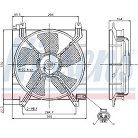 85353 Fan, engine cooling NISSENS