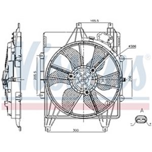 NISSENS 85882 - Radiator fan (with housing) fits: NISSAN KUBISTAR; RENAULT CLIO II, KANGOO, KANGOO BE BOP, KANGOO EXPRESS, KANGO