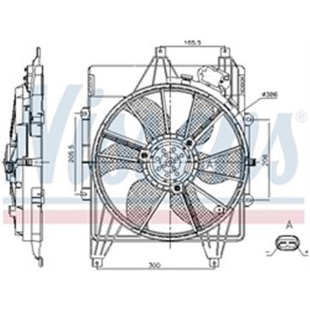 85882 Fan, engine cooling NISSENS