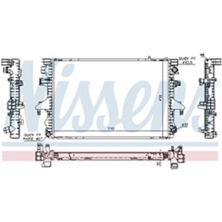 65283A Radiaator,mootorijahutus NISSENS