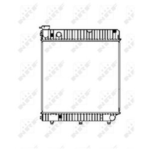 NRF 507665 Mootori radiaator sobib: MERCEDES T1 (601), T1 (601, 611), T1 (B6