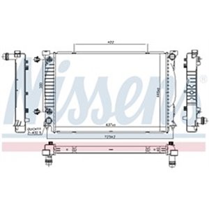 NISSENS 60329 - Engine radiator fits: AUDI A4 B6, A4 B7 4.2 03.03-03.09