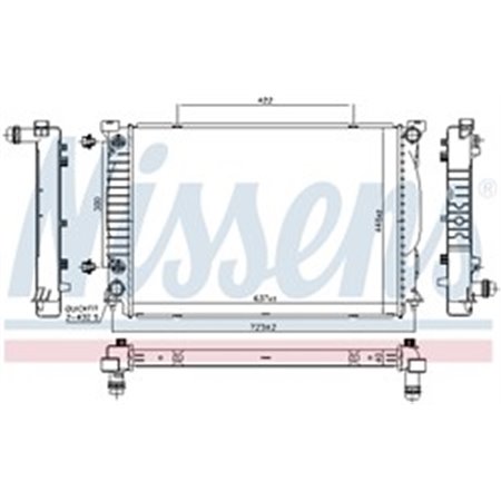 60329 Radiator, engine cooling NISSENS