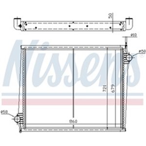 NISSENS 64068A - Engine radiator (with frame, low cab) fits: SCANIA 4 DC11.01-DT12.08 05.95-04.08