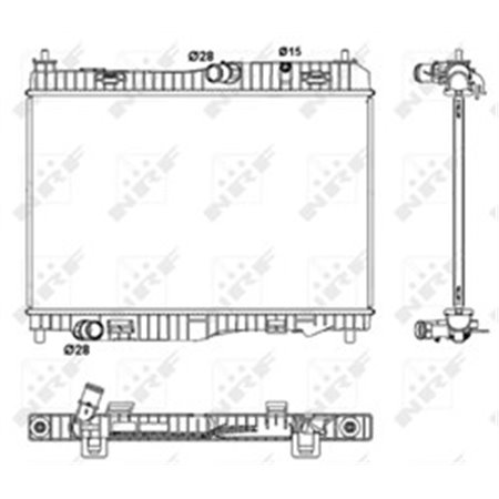 53044 Radiaator,mootorijahutus NRF