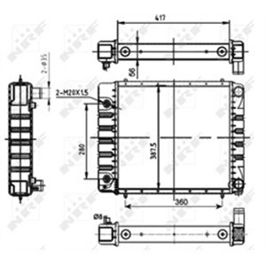 53149 Radiaator,mootorijahutus NRF - Top1autovaruosad