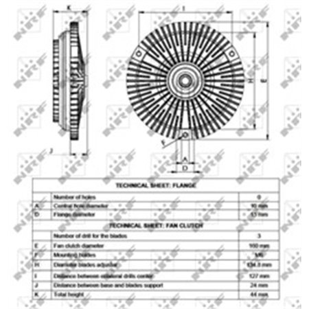 49538 Koppling, radiatorfläkt NRF