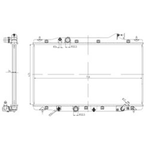 550040 Radiaator,mootorijahutus NRF - Top1autovaruosad