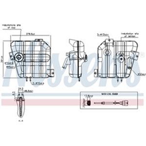 NIS 996084 Coolant expansion tank (with level sensor) fits: VOLVO FL, FL6 D6