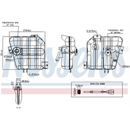 996084 Expansion Tank, coolant NISSENS