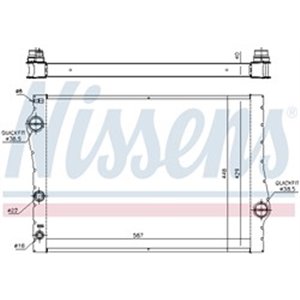 60823 Radiaator,mootorijahutus NISSENS - Top1autovaruosad