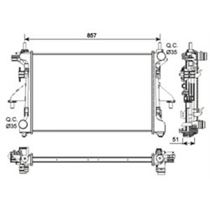 54203 Radiaator,mootorijahutus NRF - Top1autovaruosad