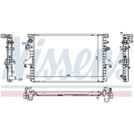 65285 Радиатор, охлаждение двигателя NISSENS