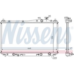 NISSENS 68115 - Engine radiator fits: HONDA CIVIC VII 1.4/1.6/1.7 12.00-12.05