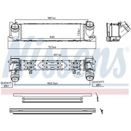 96552 Kompressoriõhu radiaator NISSENS