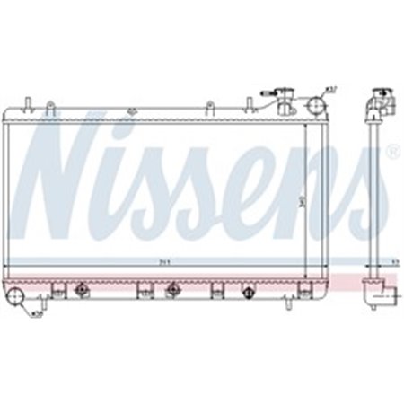 64186 Radiaator,mootorijahutus NISSENS