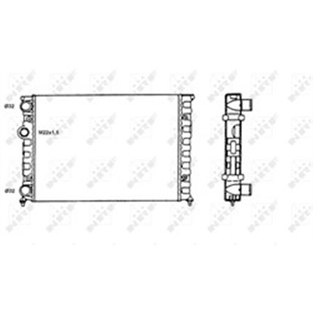 58819 Радиатор, охлаждение двигателя NRF
