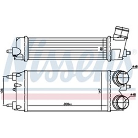 96553 Kompressoriõhu radiaator NISSENS