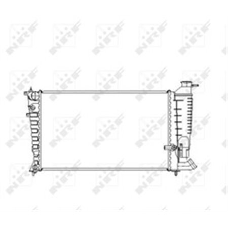 NRF 50474 Mootori radiaator sobib: CITROEN ZX 1.9D 07.92 10.97