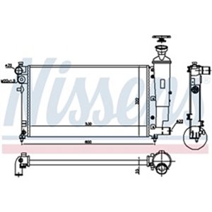 61276 Radiator, engine cooling NISSENS - Top1autovaruosad