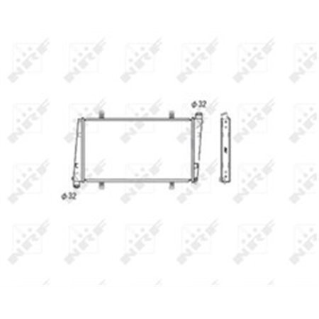 NRF 53483 Mootori radiaator sobib: VOLVO S40 I, V40 1.9/2.0 05.97 06.04