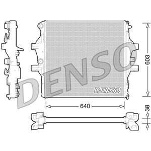 DENSO DRM12009 - Engine radiator (Manual) fits: IVECO DAILY V, DAILY VI 2.3D/3.0CNG/3.0D 09.11-