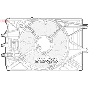 DER09070 Radiaatori ventilaator sobib: FIAT 500L 0.9 1.6D 09.12 