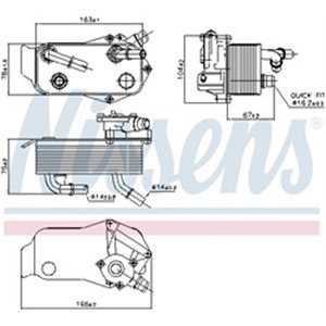 90736 Oil Cooler, automatic transmission NISSENS - Top1autovaruosad