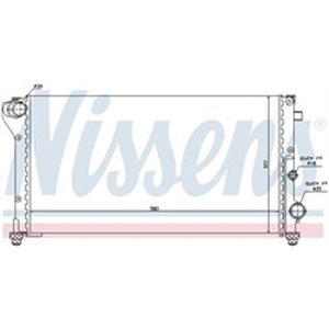 NIS 617847 Mootori radiaator (Manuaalne) sobib: FIAT PANDA 1.3D 09.03 