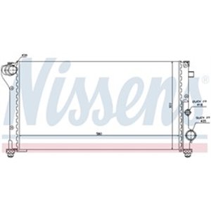NISSENS 617847 - Engine radiator (Manual) fits: FIAT PANDA 1.3D 09.03-