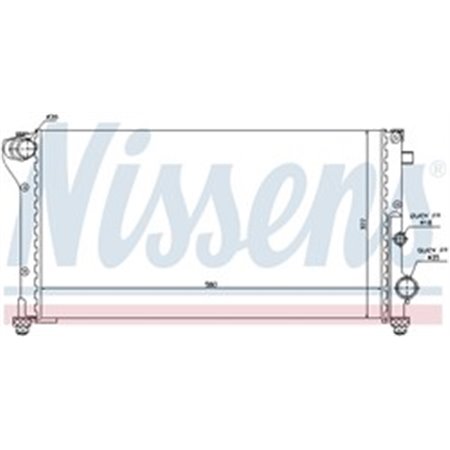 617847 Radiator, engine cooling NISSENS