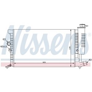 NISSENS 61399A - Engine radiator fits: CITROEN XANTIA; PEUGEOT 406 1.6/1.8/2.0 03.93-12.04