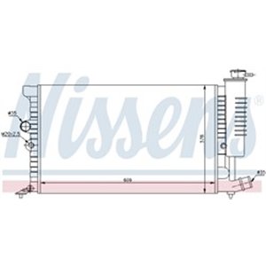 NIS 61399A Mootori radiaator sobib: CITROEN XANTIA PEUGEOT 406 1.6/1.8/2.0 