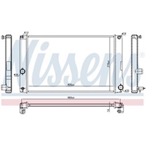 NIS 646842 Mootori radiaator (Automaatne) sobib: LEXUS CT TOYOTA AURIS, PRI