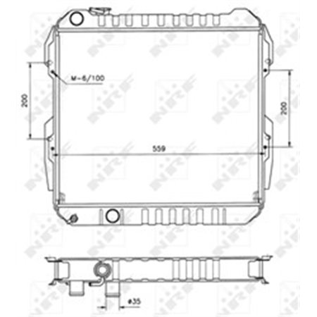 506724 Radiaator,mootorijahutus NRF