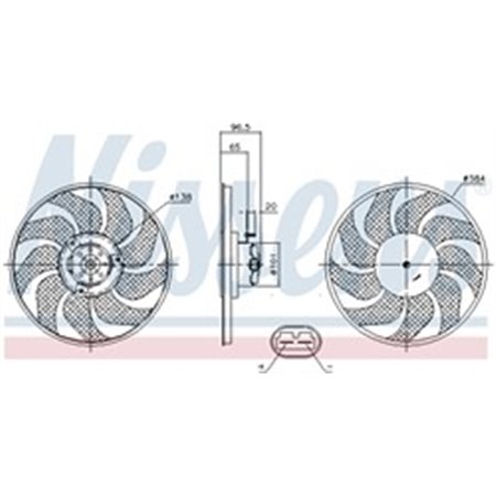 85704 Fan, engine cooling NISSENS