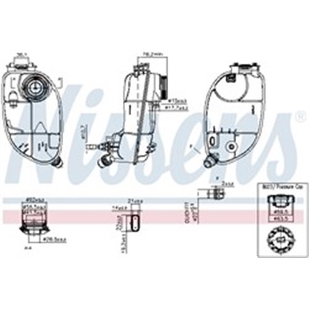 996265 Expansion Tank, coolant NISSENS