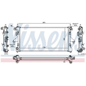 NIS 63566 Mootori radiaator (Manuaalne) sobib: CITROEN JUMPER PEUGEOT BOXE