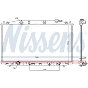 NIS 68138 Mootori radiaator sobib: ACURA RDX HONDA ACCORD VIII 2.0/2.4/3.5